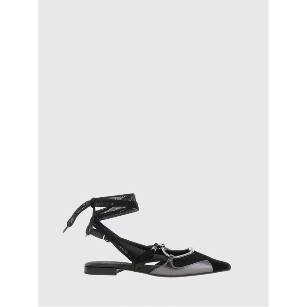 Pinko Women Gianira 30 Slingback Ballerinas In Leather And Mesh Pinko